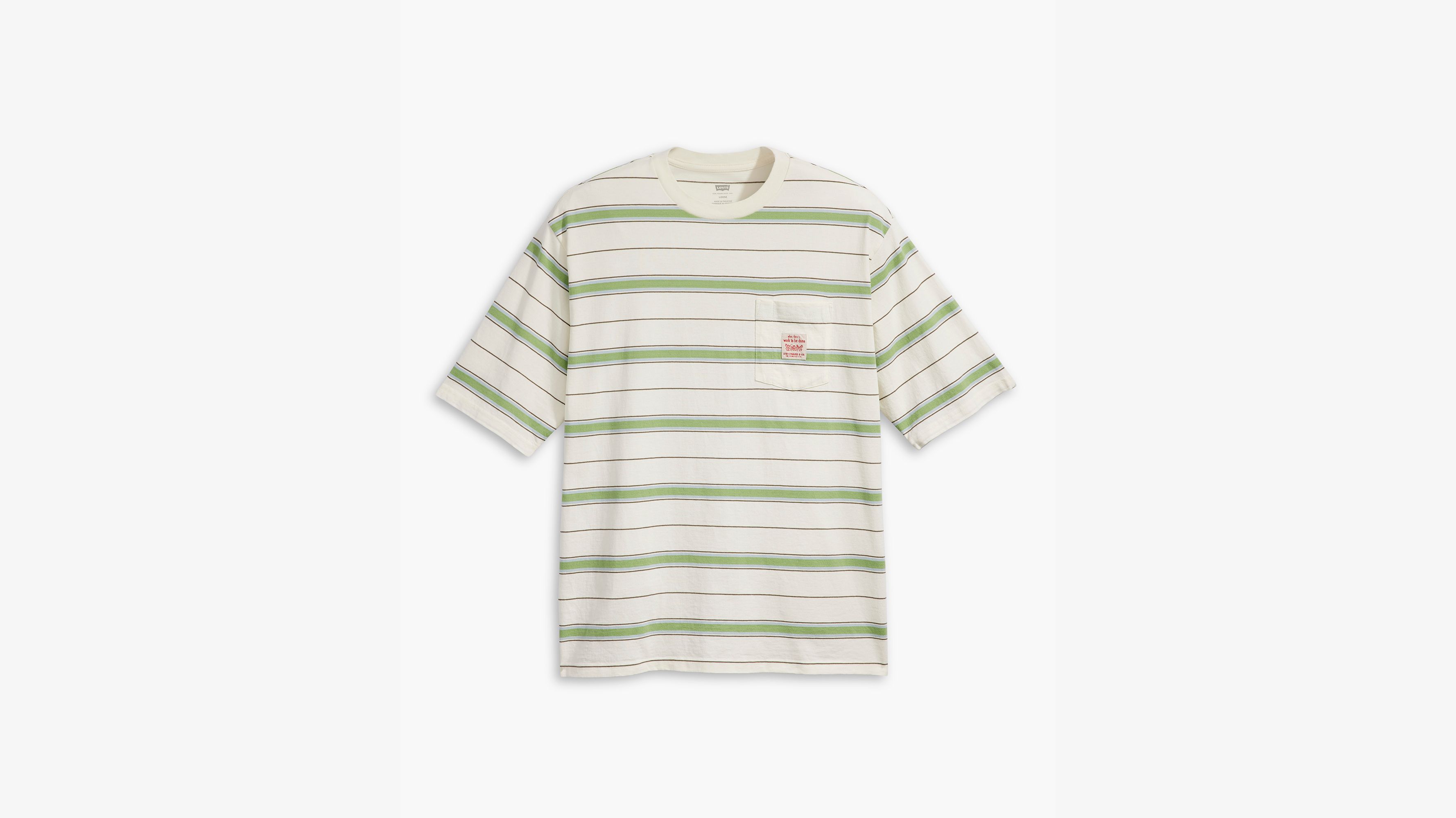 T-shirt Workwear - Stanlee Stripe Egret - Multicolore