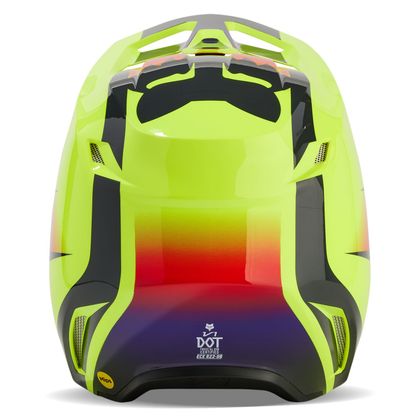 Casque cross Fox V1 - FLORA 2024 - Jaune