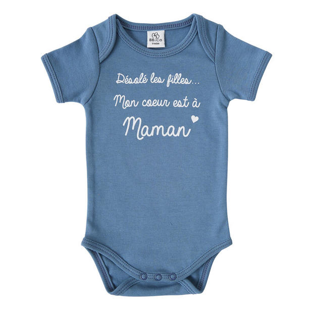 Body MC mon cœur est à maman 6 mois - BB&CO