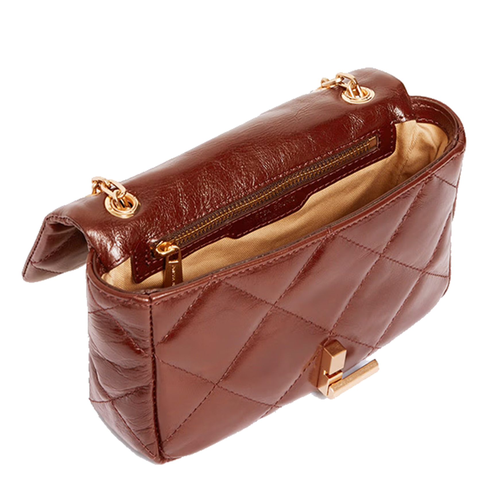 MOON MOYEN - Sac bandoulière en cuir | Marron
