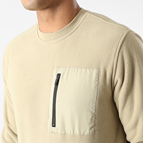 Sweat Crewneck Polaire Nikolai Beige