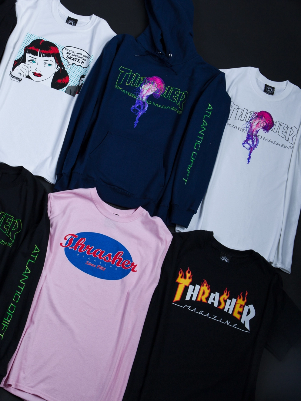 Thrasher Atlantic Drift T-Shirt white