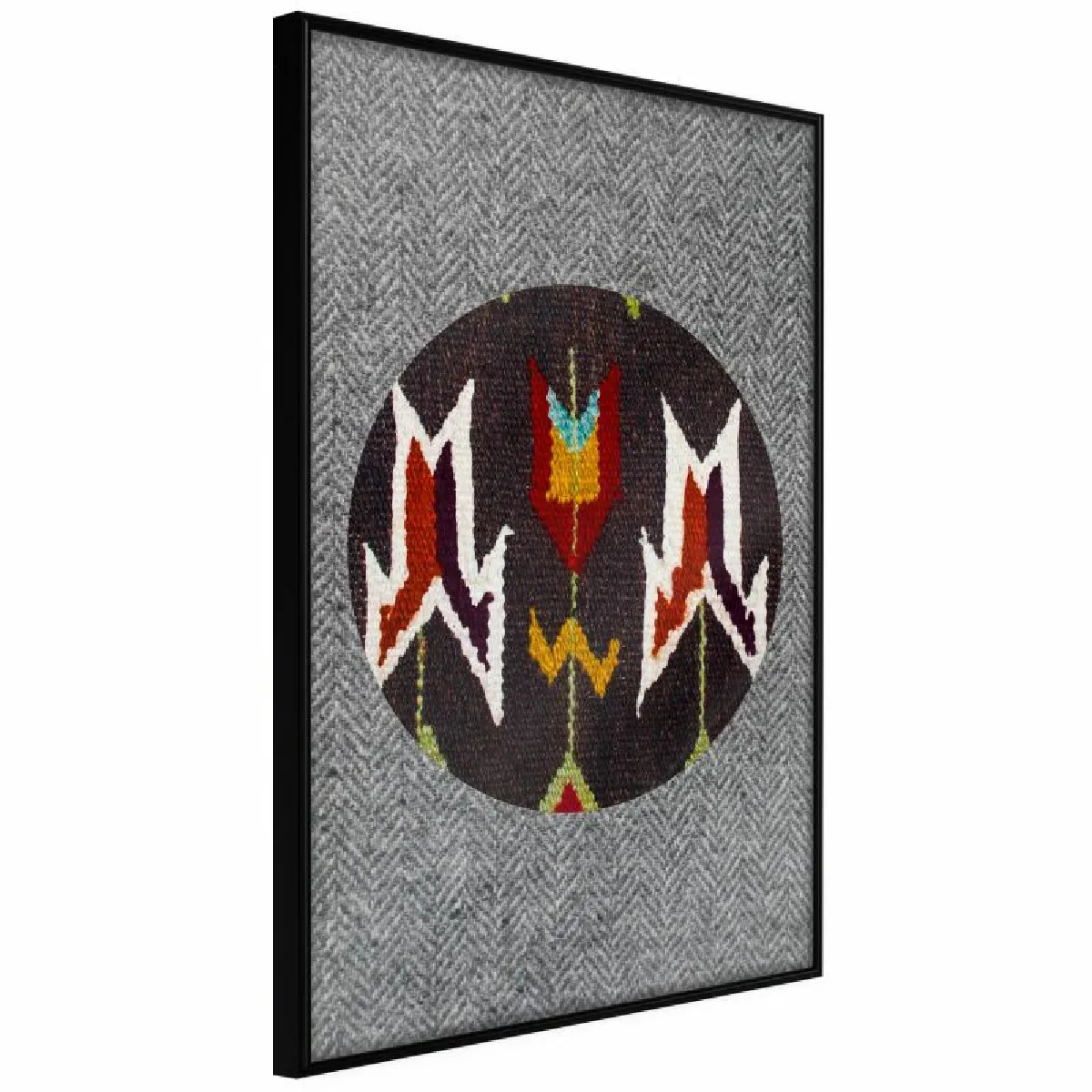 Paris Prix Affiche encadrée Ethnic Fabric 30x45 cm - Noir