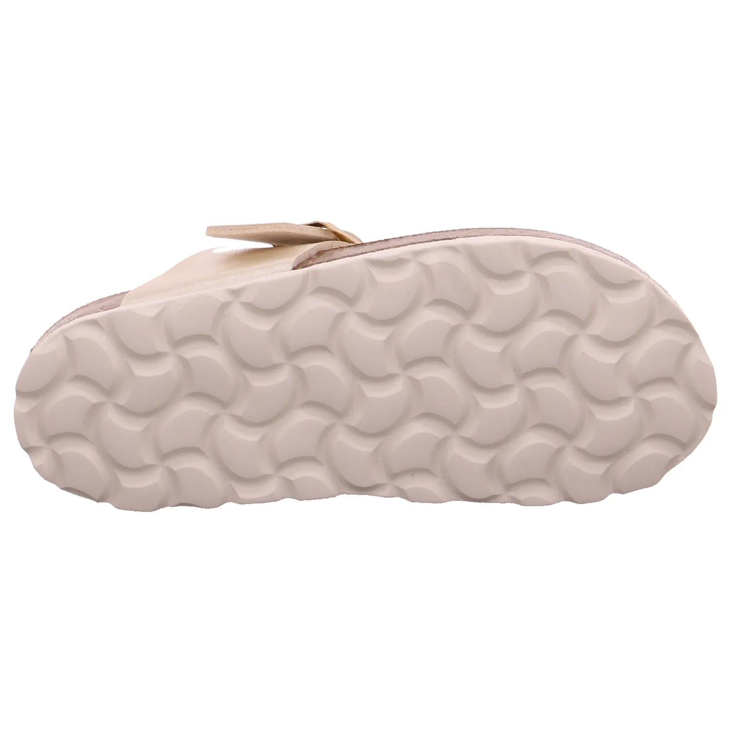 BIOLife Kinder-Zoccoli /Flip Flops Beige Lederimitat  Zehentrenner