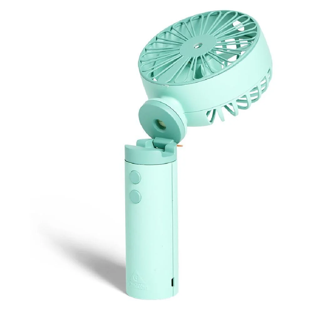 Ventilateur à main brumisateur USB 3 vitesses bleu