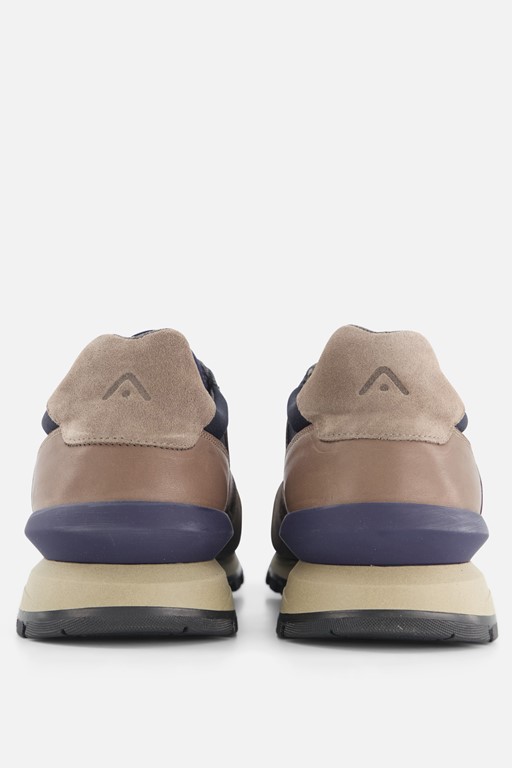 Ambitious Silky Navy Sneakers blauw Leer