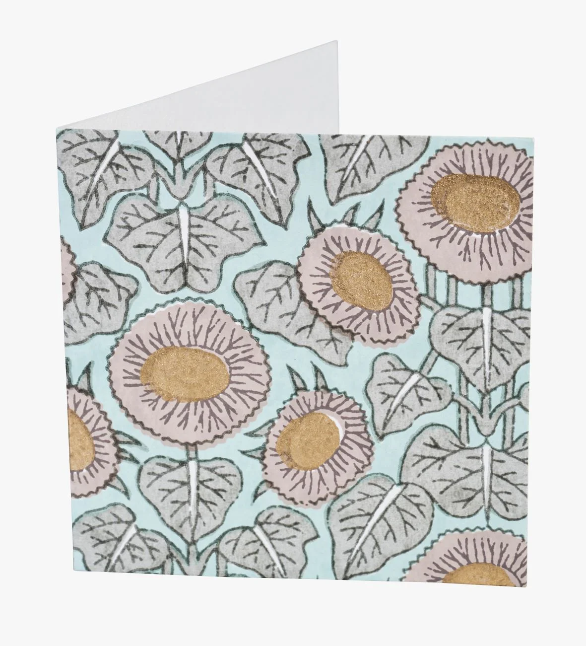 Kort m/konvolutt               multi blå - 12,7x12,7 cm