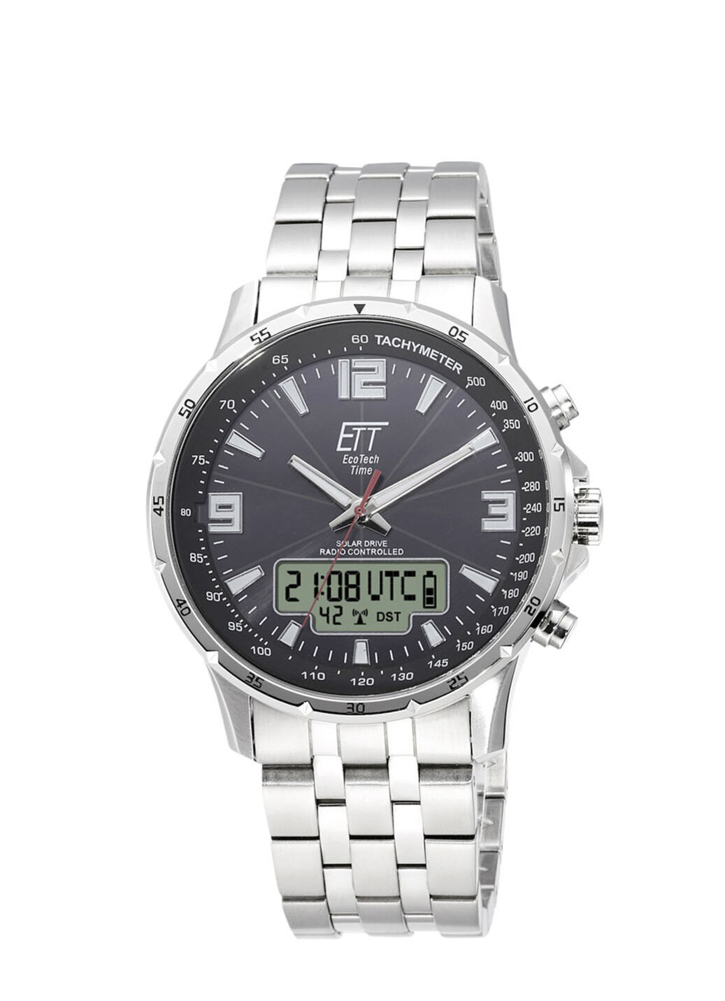 Sportliche Funk-Solar-Herrenuhr