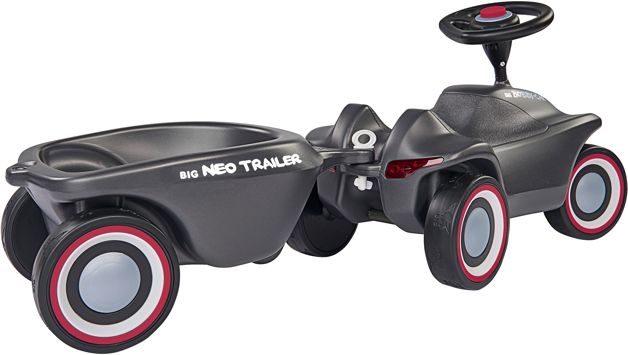 BIG Kinderfahrzeug-Anhänger »BIG Bobby-Car-Neo Trailer Anthrazit« Made in Germany