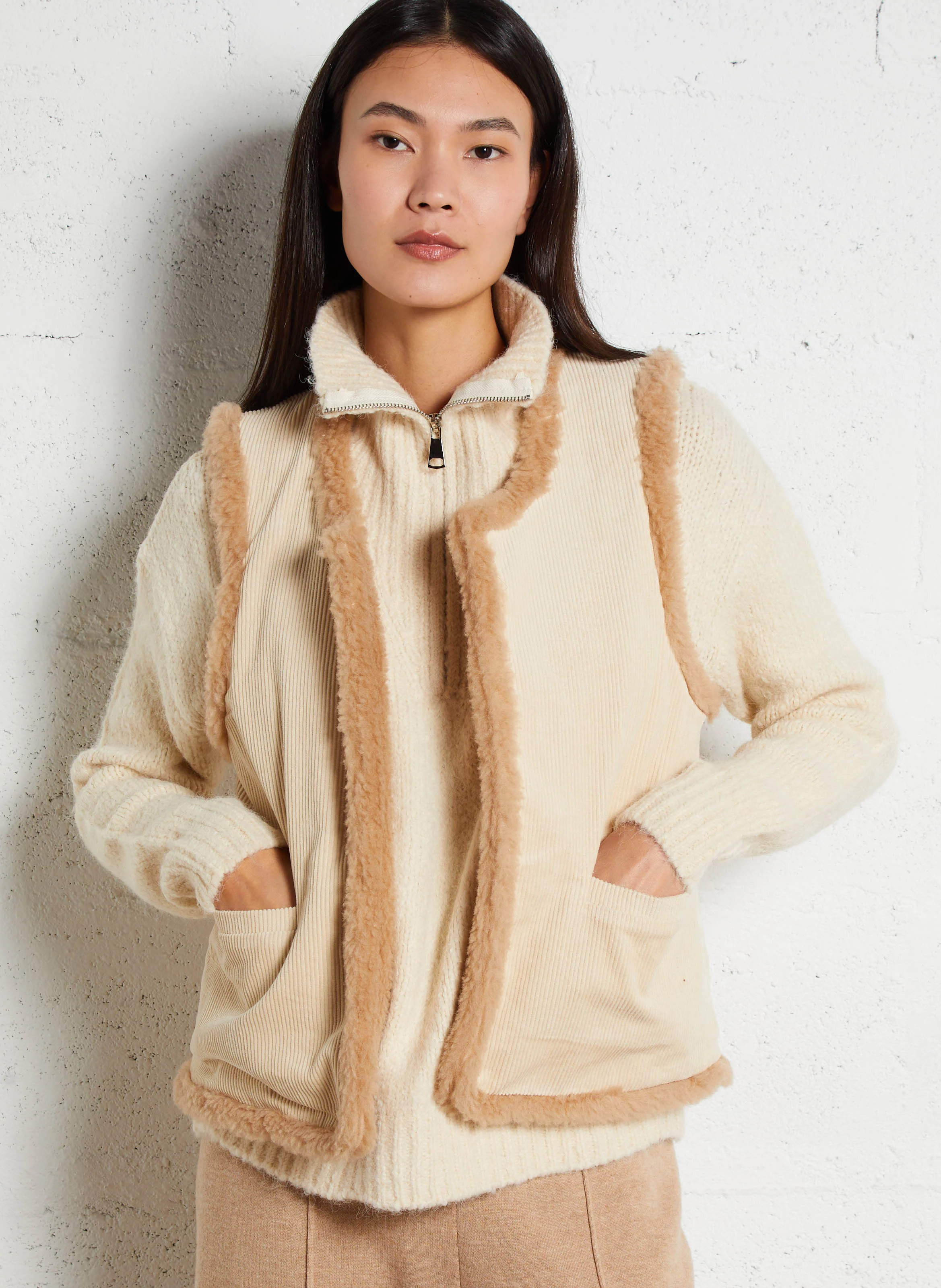 CORNELA - Veste réversible | Blanc