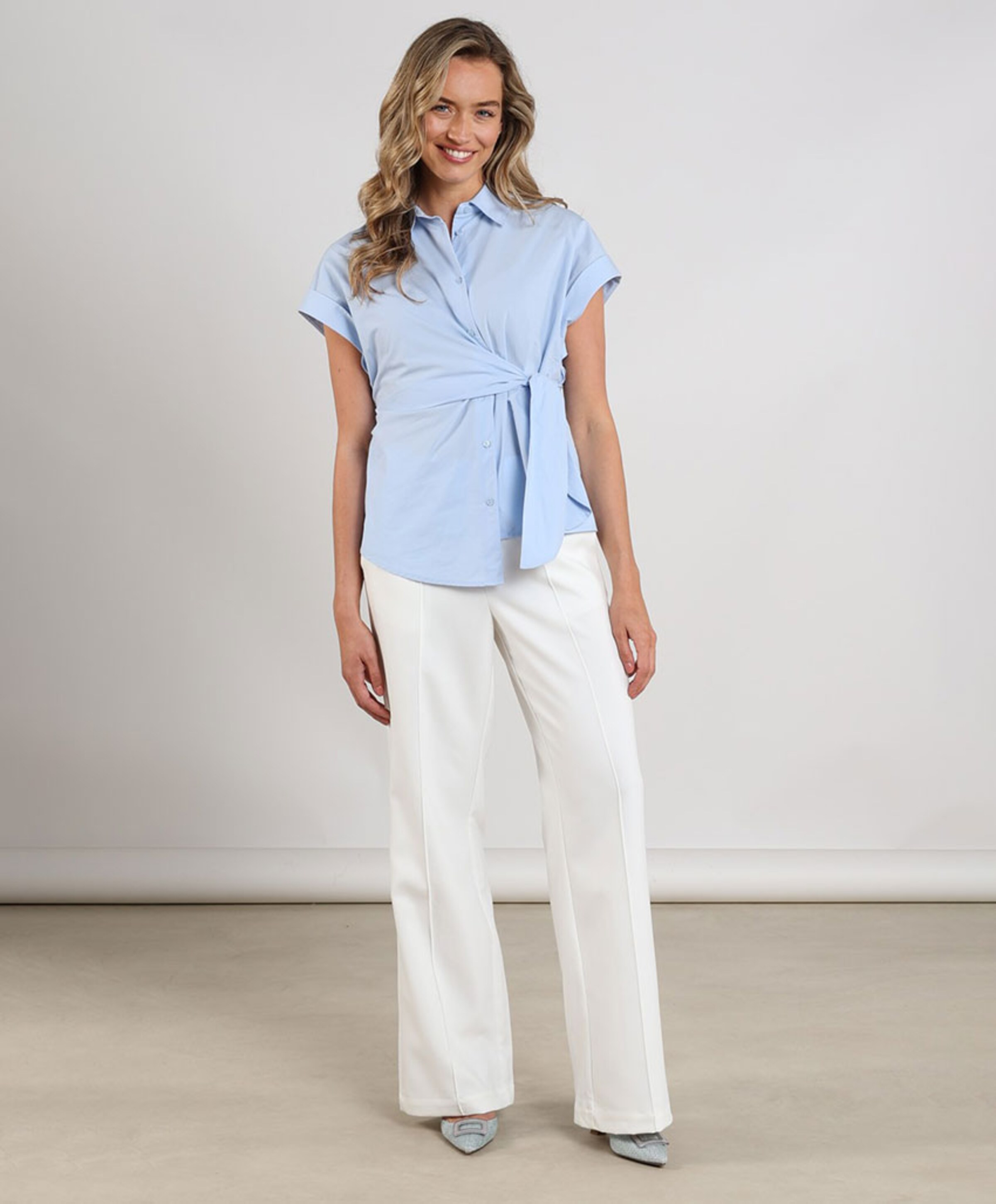 Nukus Dames blouse blauw
