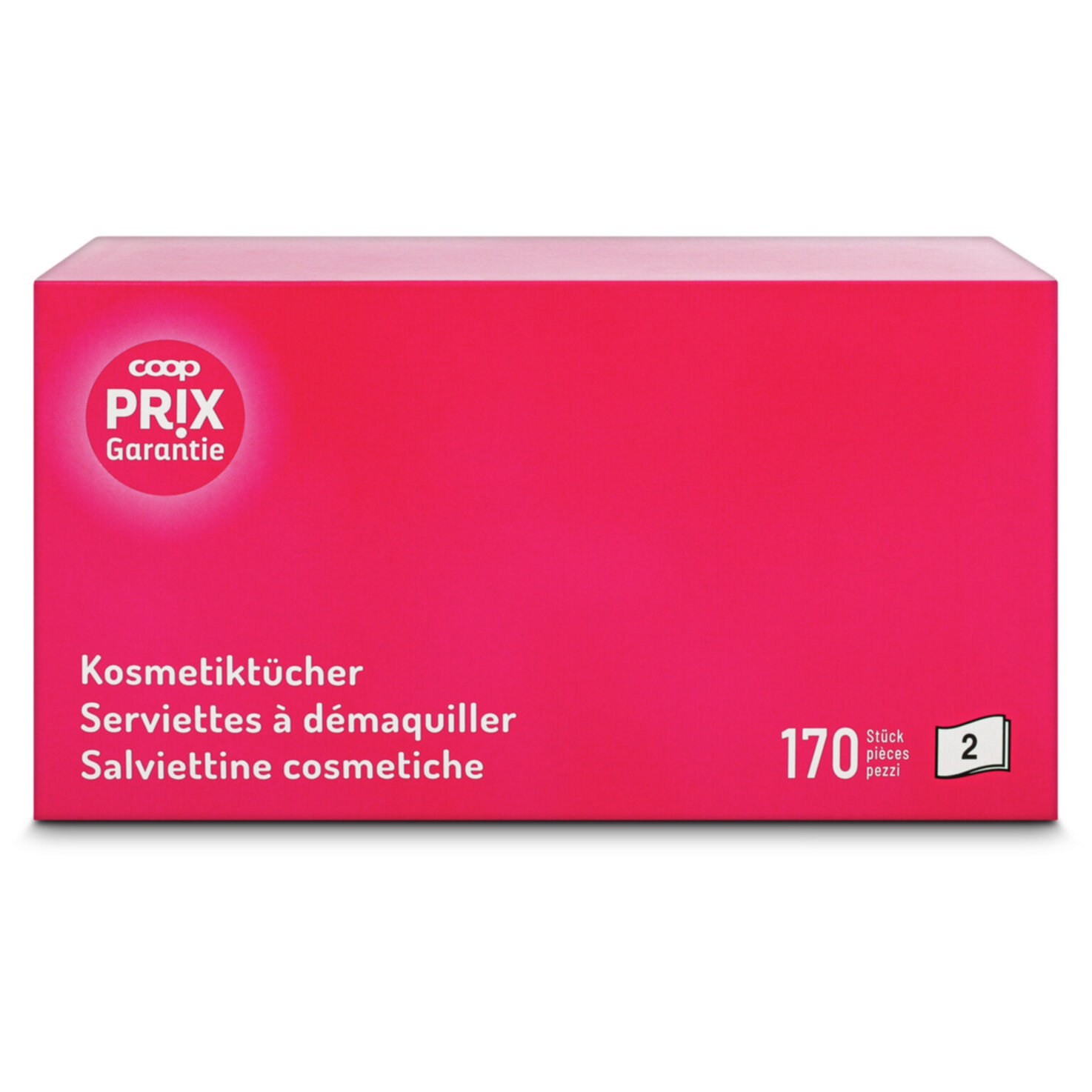 Prix Garantie Kosmetiktücher assortiert 170 Stück