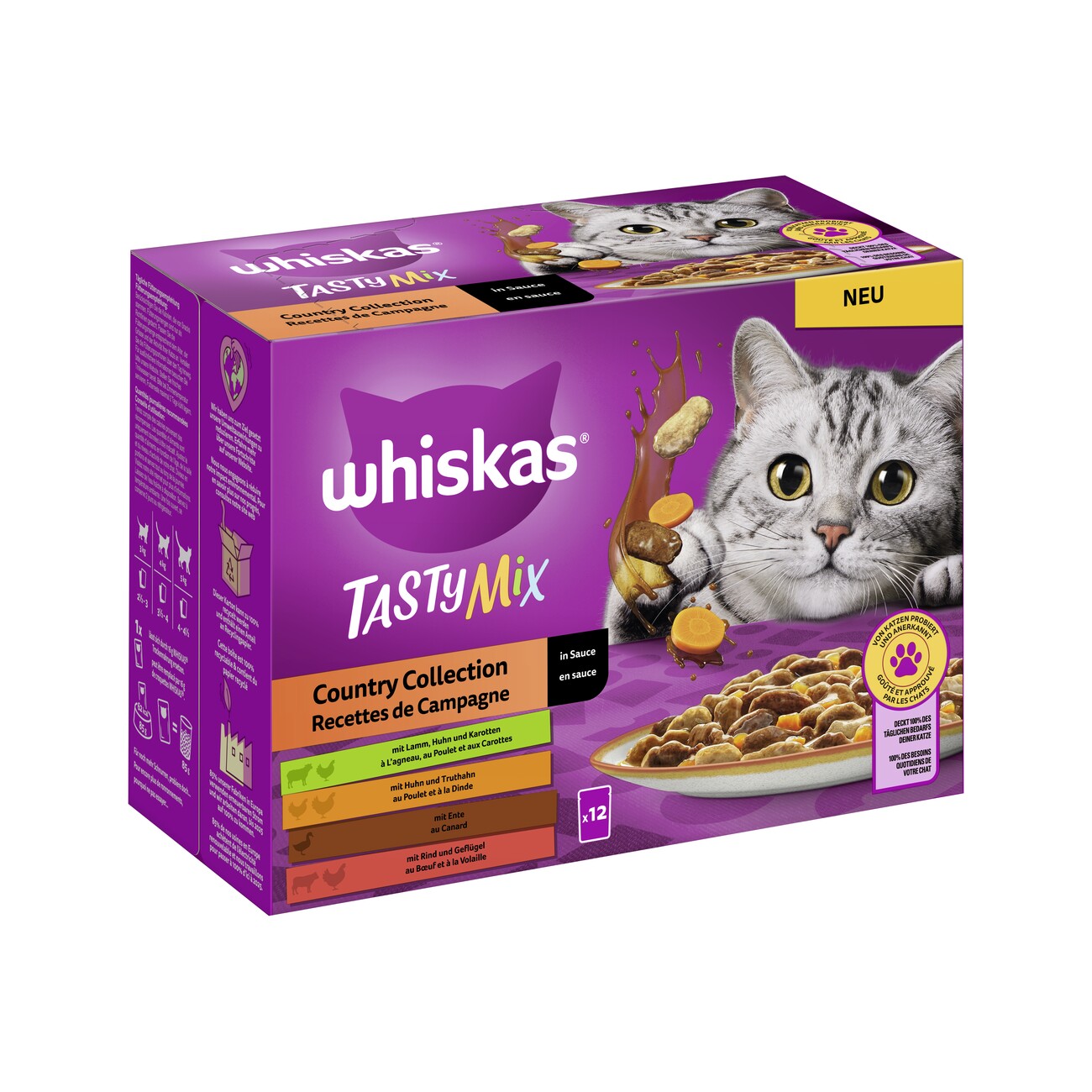 Whiskas Tasty Mix Multipack Country Collection in Sauce 12 x 85g