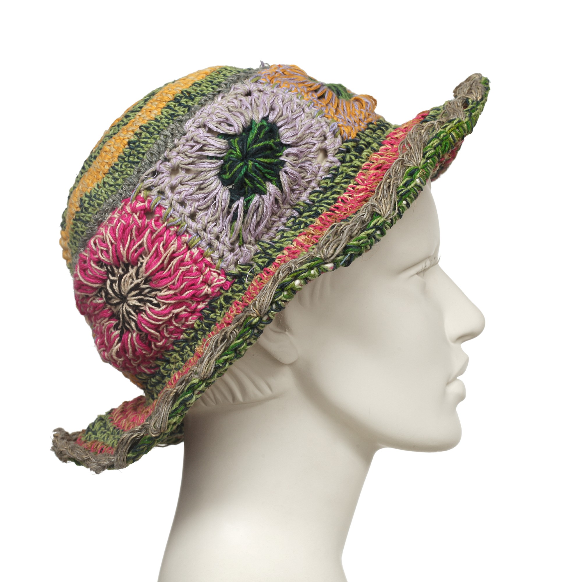 Sommerhut, multicolor, aus Hanf und Baumwolle günstig bestellen