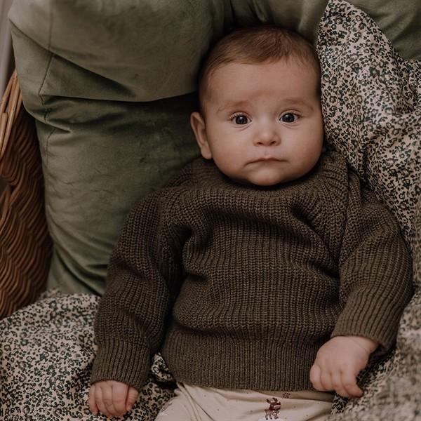 That's Mine - Levi Sengetøj Baby 70 x 100 cm Flores sandshell/blue