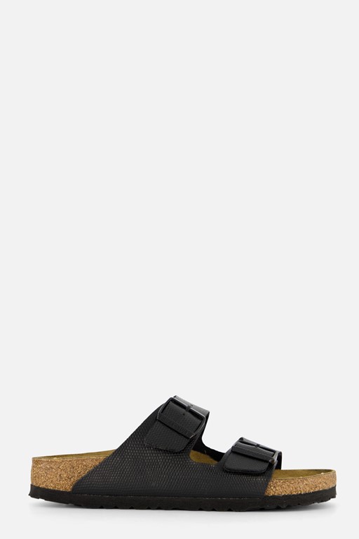 Birkenstock Arizona Lizard Slippers zwart