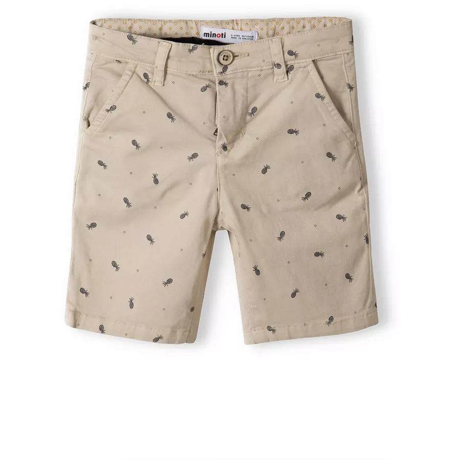 MINOTI Chinoshorts Ananas Cremeweiß