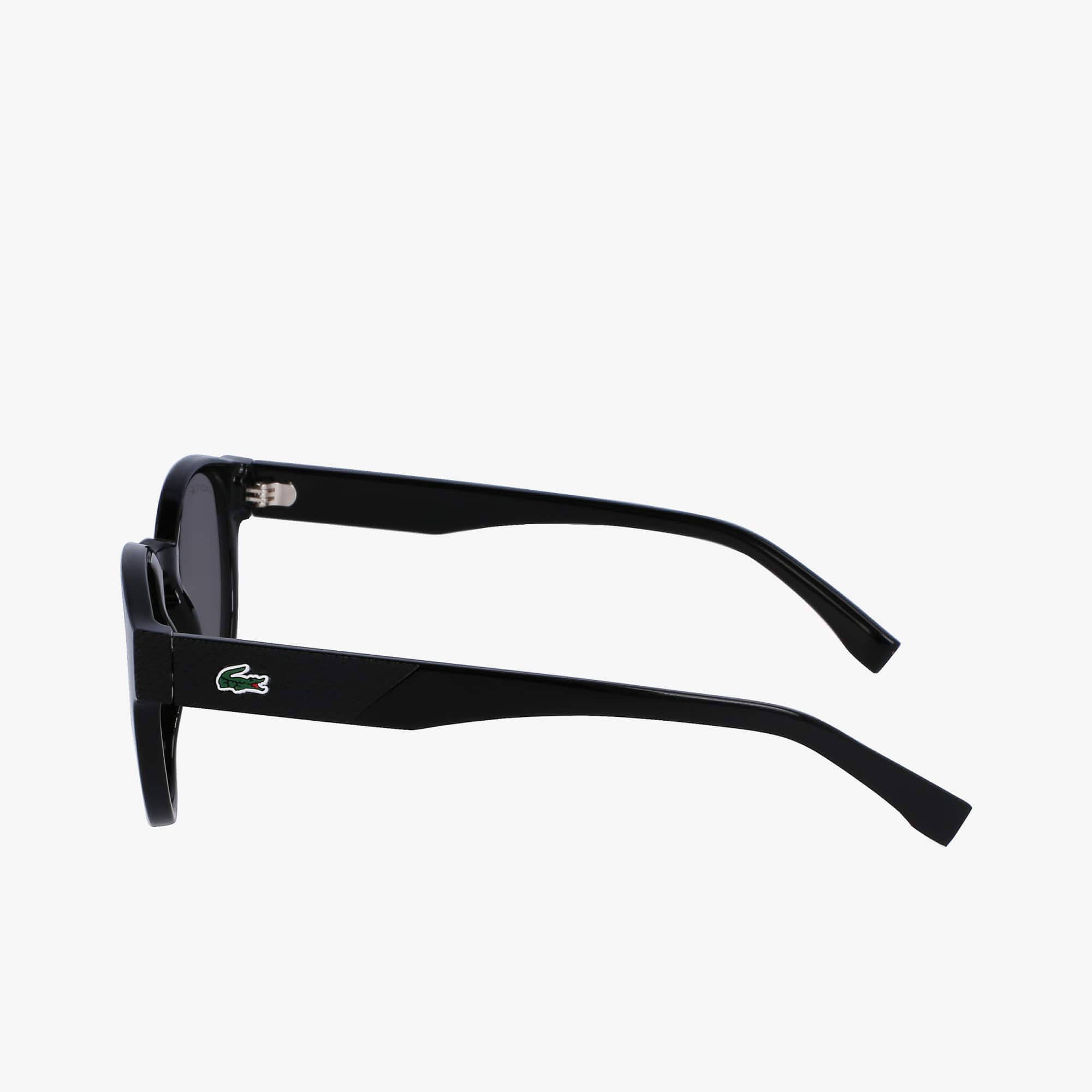 Lunettes de soleil L.12.12 ovales en résine végétale Lunettes de soleil - Noir - Lacoste - Femme