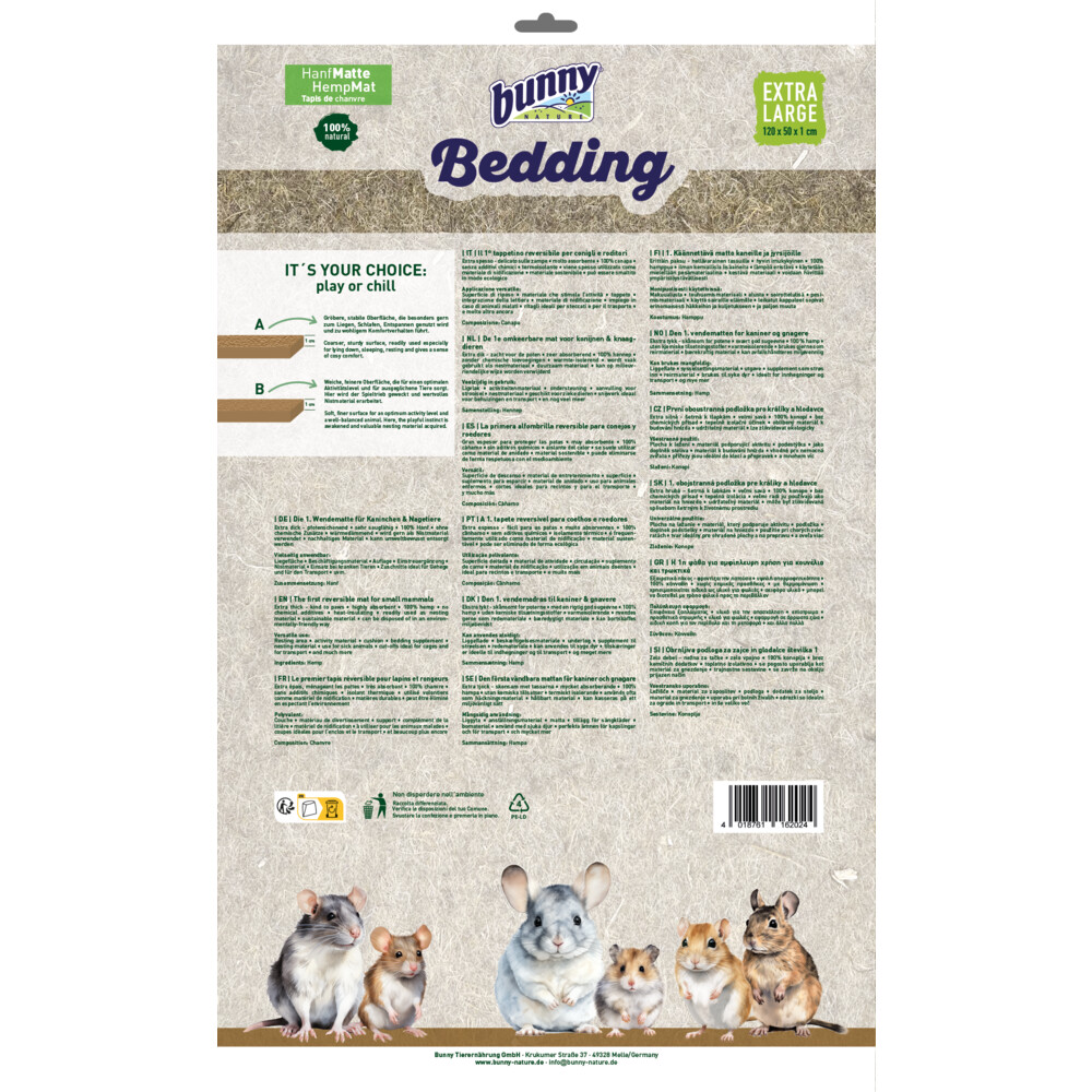 Bunny Nature Bedding Hemp-Mat Extra Large