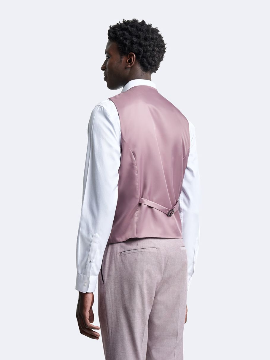 Gilet coordonnable stretch faux uni