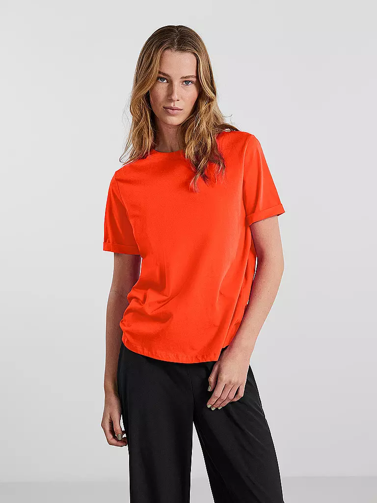 PIECES T-Shirt PCRIA orange