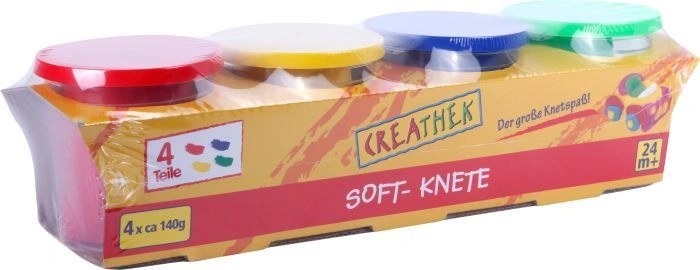 Kreativ-Set SOFT-KNETE - GRUNDFARBEN 4er Set