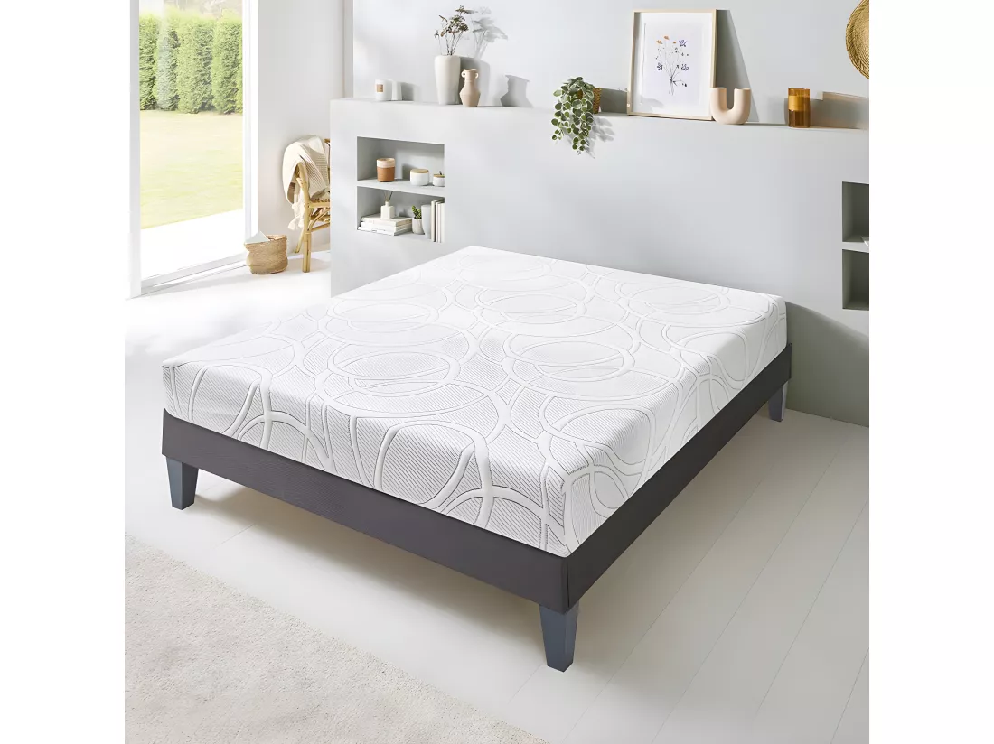 OLYMPE LITERIE | Matelas EUPRAXIE 140x190 cm | Mousse avec mémoire de forme