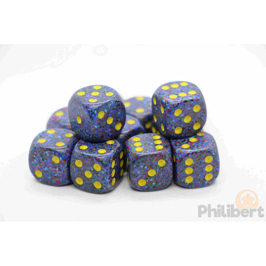 Set de 12 Dés 6 Faces Speckled