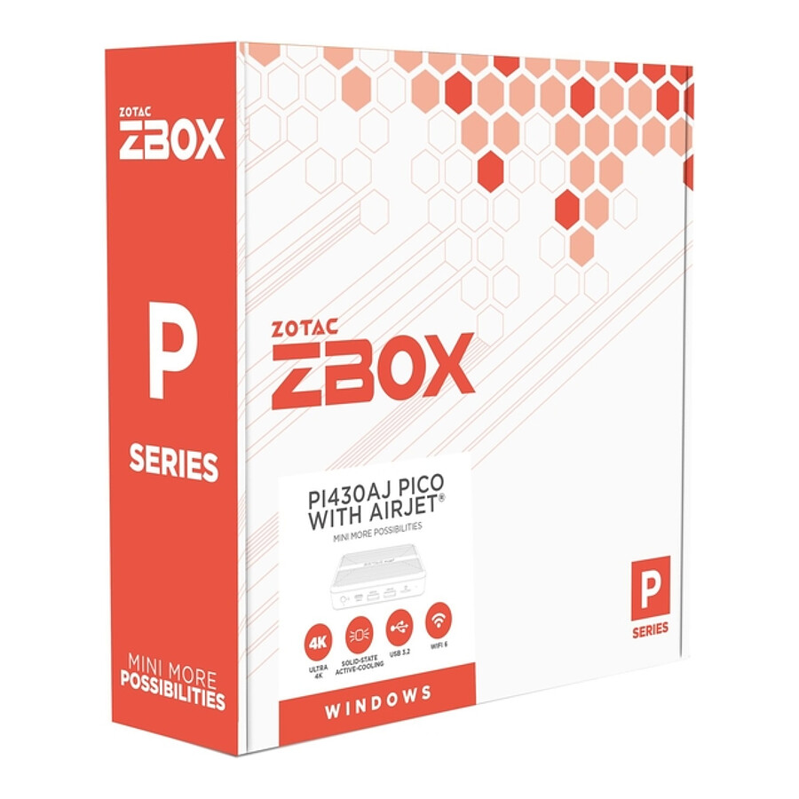 ZOTAC ZBOX pico PI430AJ-W5B avec AirJet - Windows 11