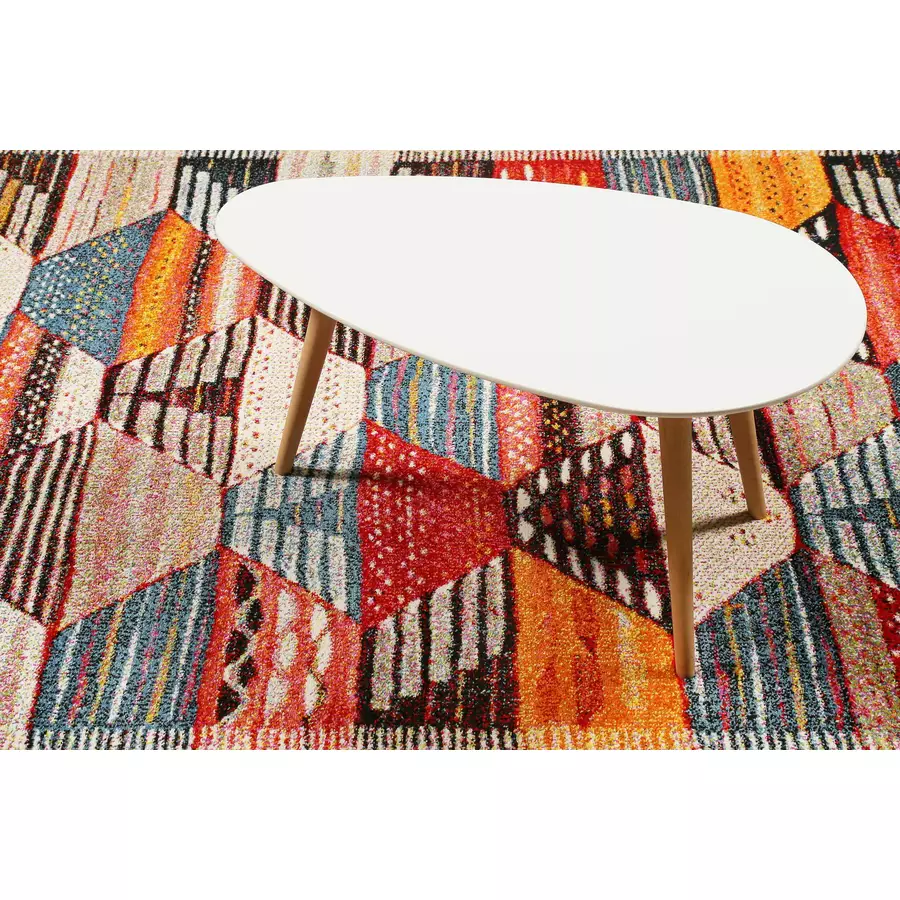 Wecon home Kurzflorteppich Modern Berber multicolor