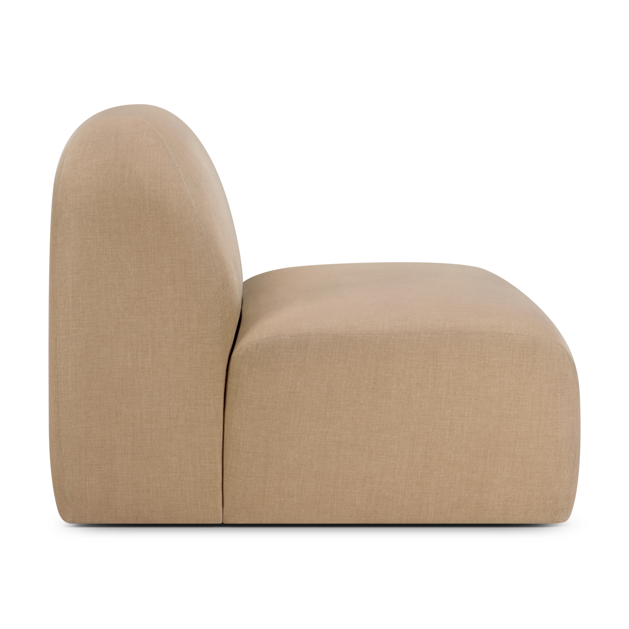 Bulky modulaire sofa - 1 seat - light sepia