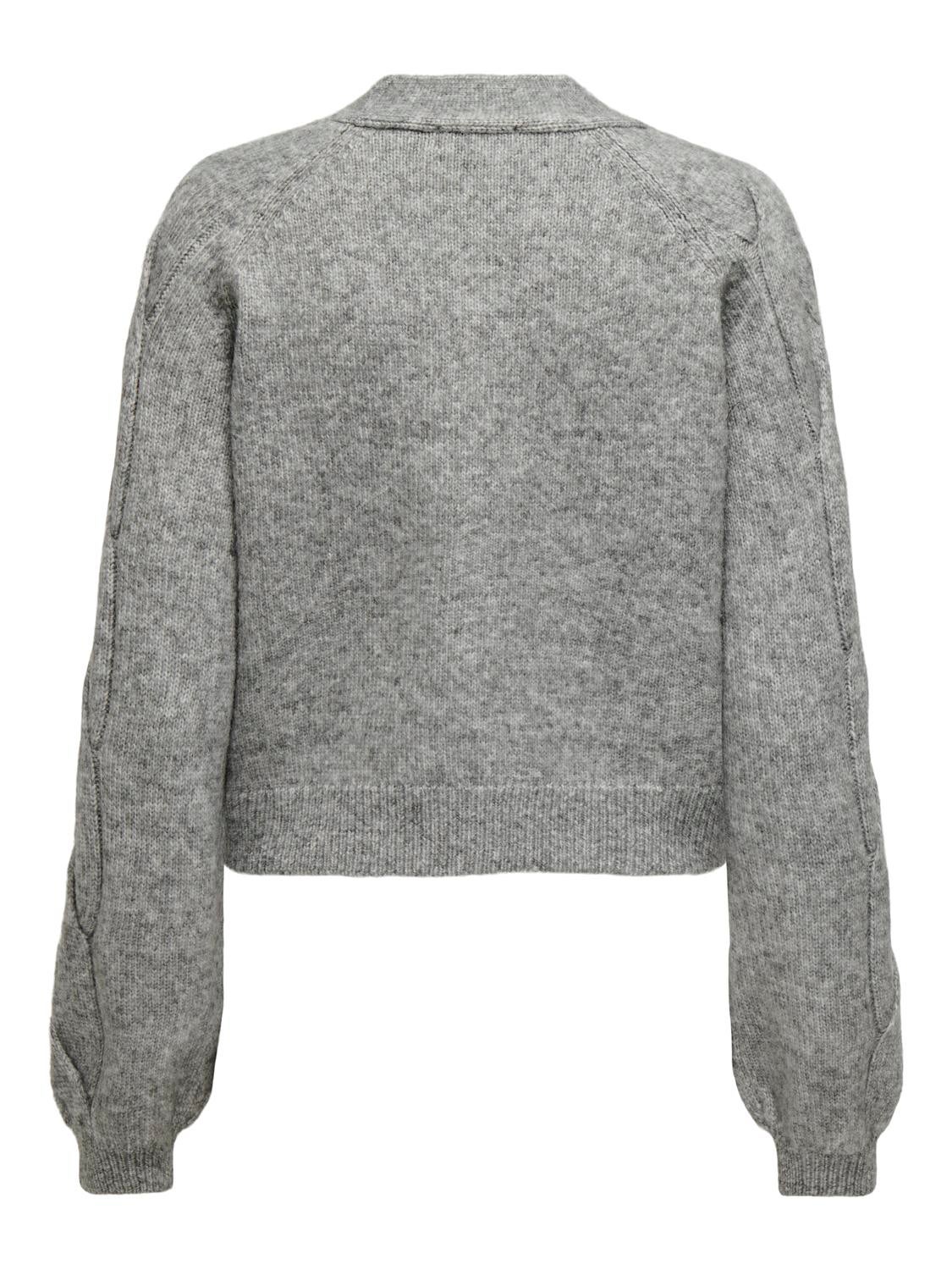 JDYSUSANNA Strickjacke Medium Grey Melange
