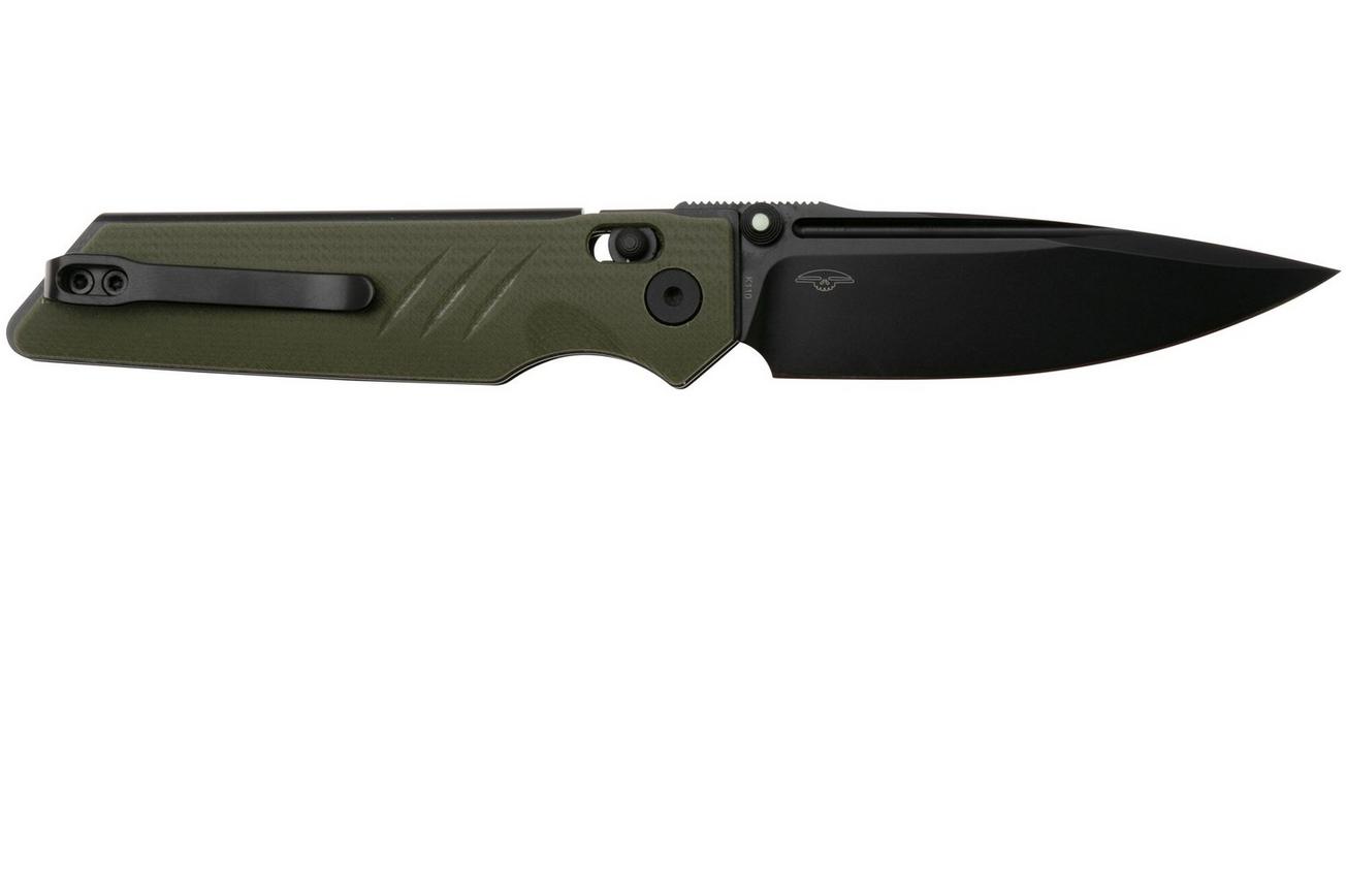 Real Steel Sacra Pro 7714GB PVD Böhler K110, Green G10, zakmes