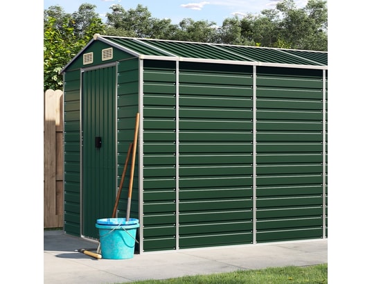 VIDAXL - Abri de jardin vert 191x980x198 cm acier galvanisé