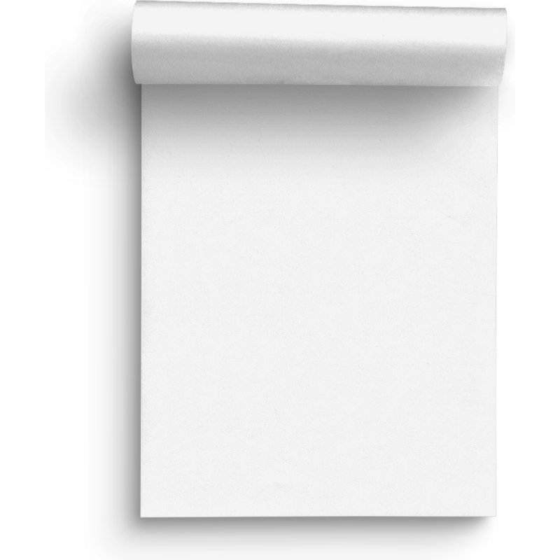 Bloc-notes publicitaire A4 encollé sans couverture uni - 50 feuilles - marquage multicolore