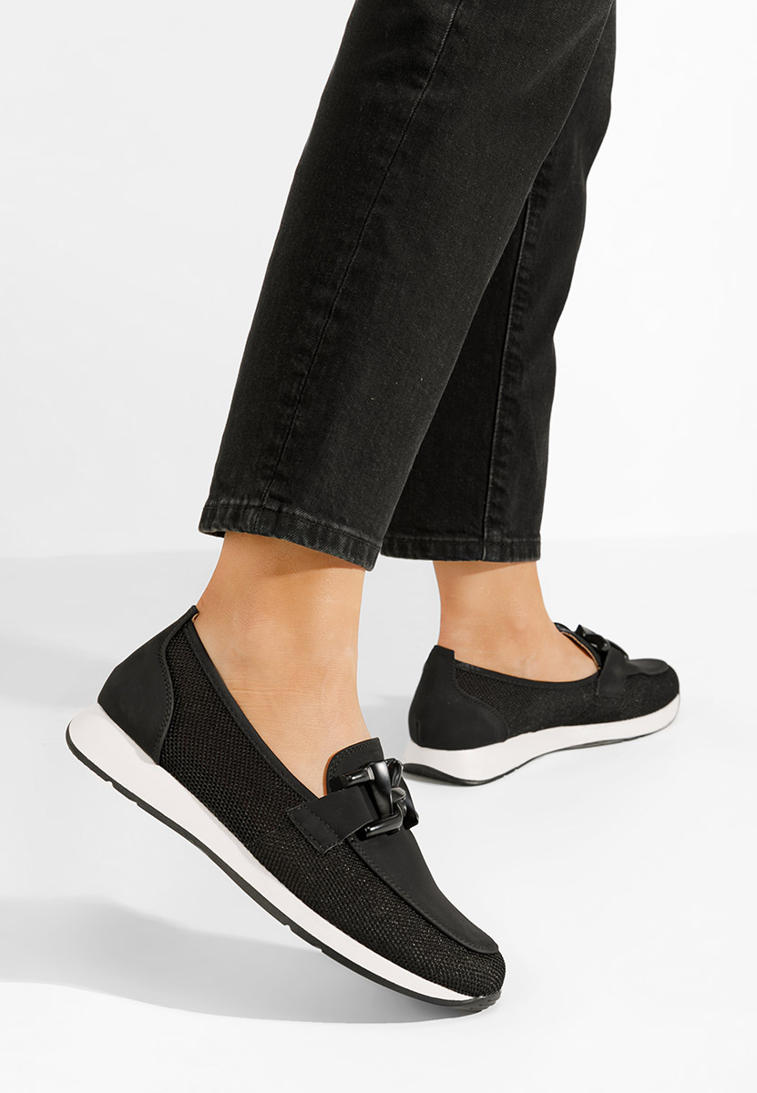 Chaussures casual femme noirs Clericia