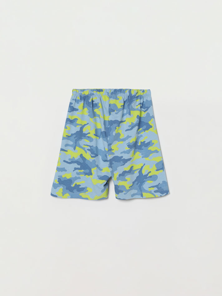 Conjunto de pijama estampado - Azul celeste
