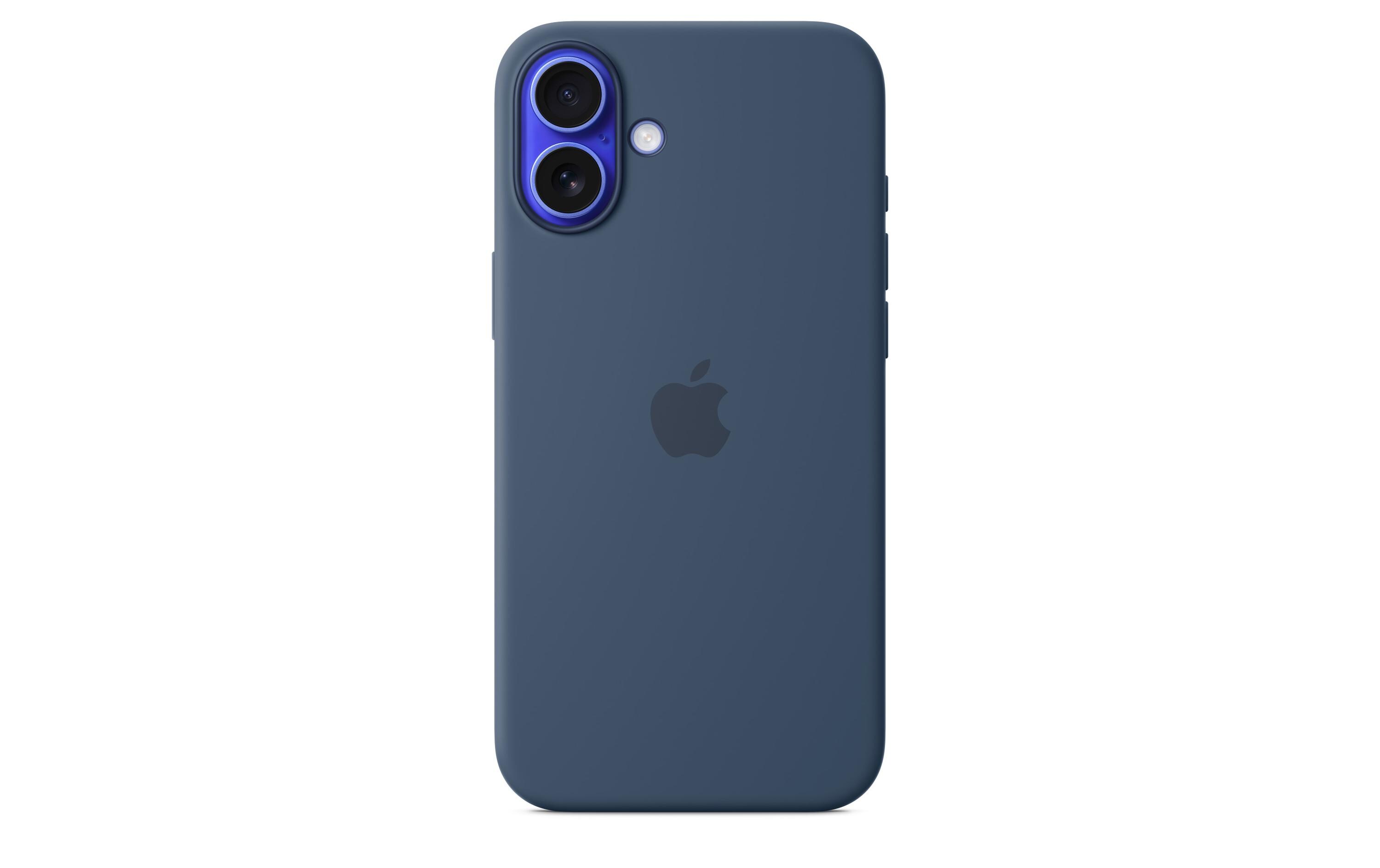 Silicone Case mit MagSafe iPhone 16 Plus DenimSilikon-Backcover mit «MagSafe» für das Apple iPhone 16 Plus