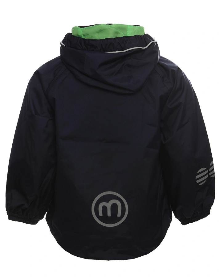 Regenjacke SOLID mit abnehmbarer Kapuze in marine