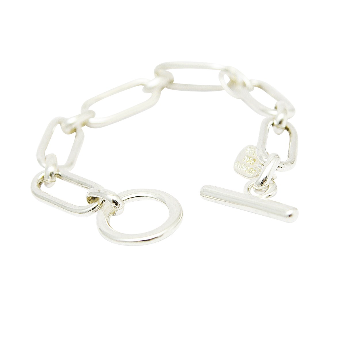 Bracelet chaîne maillons femme argent