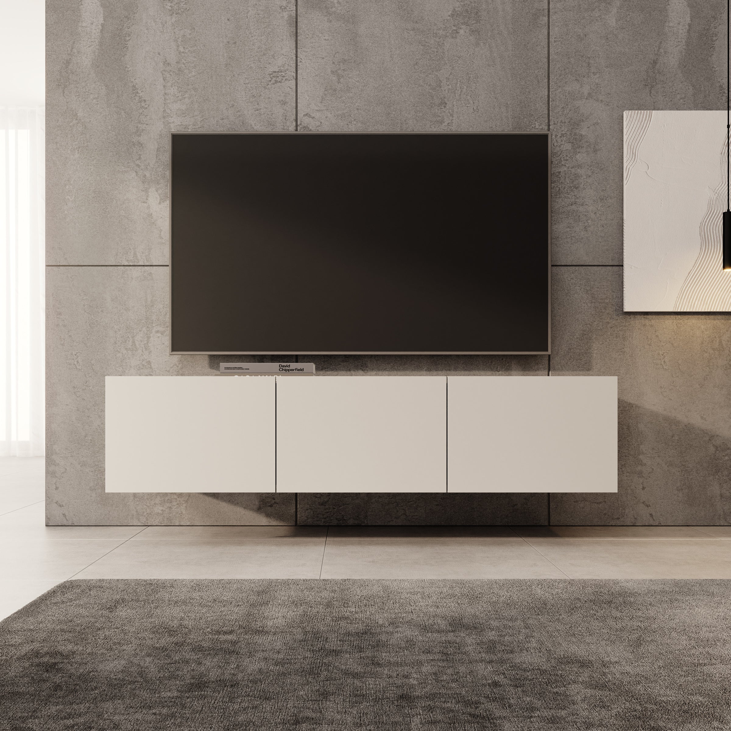 Calabas - TV-Meubel - Beige - 150x43x37 cm
