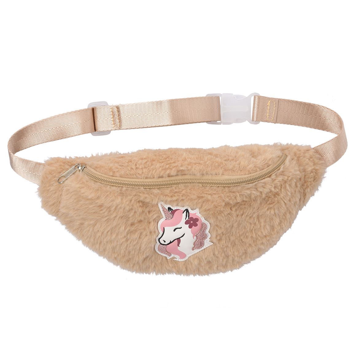 Topolino Mädchen Bauchtasche mit Einhorn-Applikation hellbraun