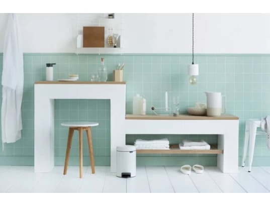 BRABANTIA - Poubelle à pédale Newicon blanche 3L, à pédale 112126