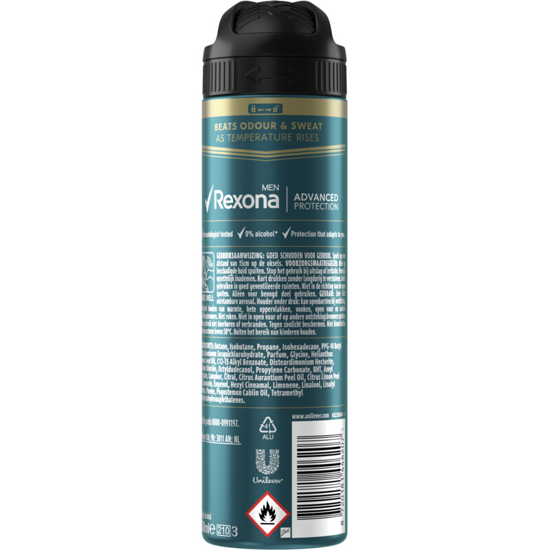 Rexona Men deodorant spray 72h sport cool