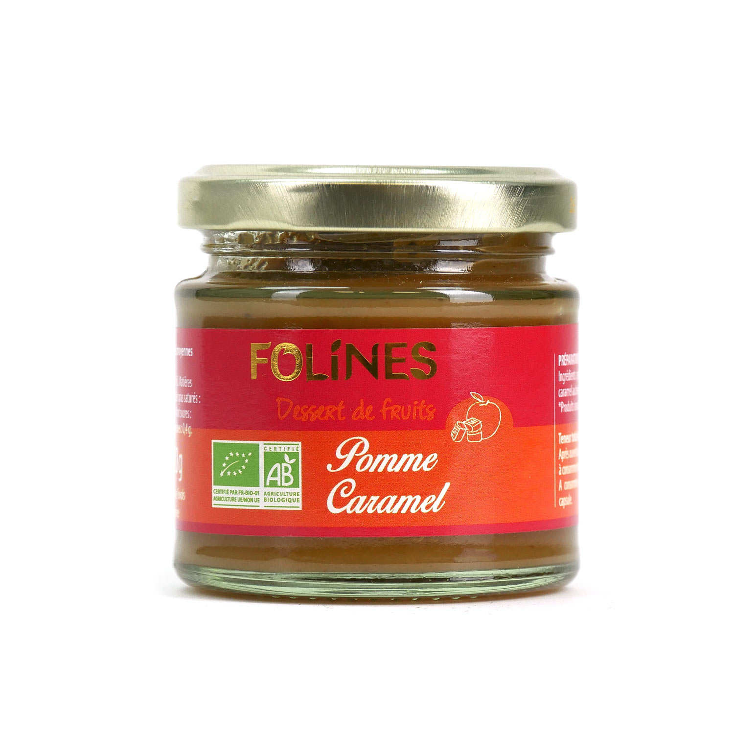 Compote pomme caramel au beurre salé bio