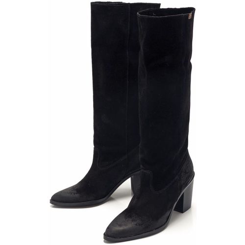 MTNG - BOTA TACON LISA PIEL Negro