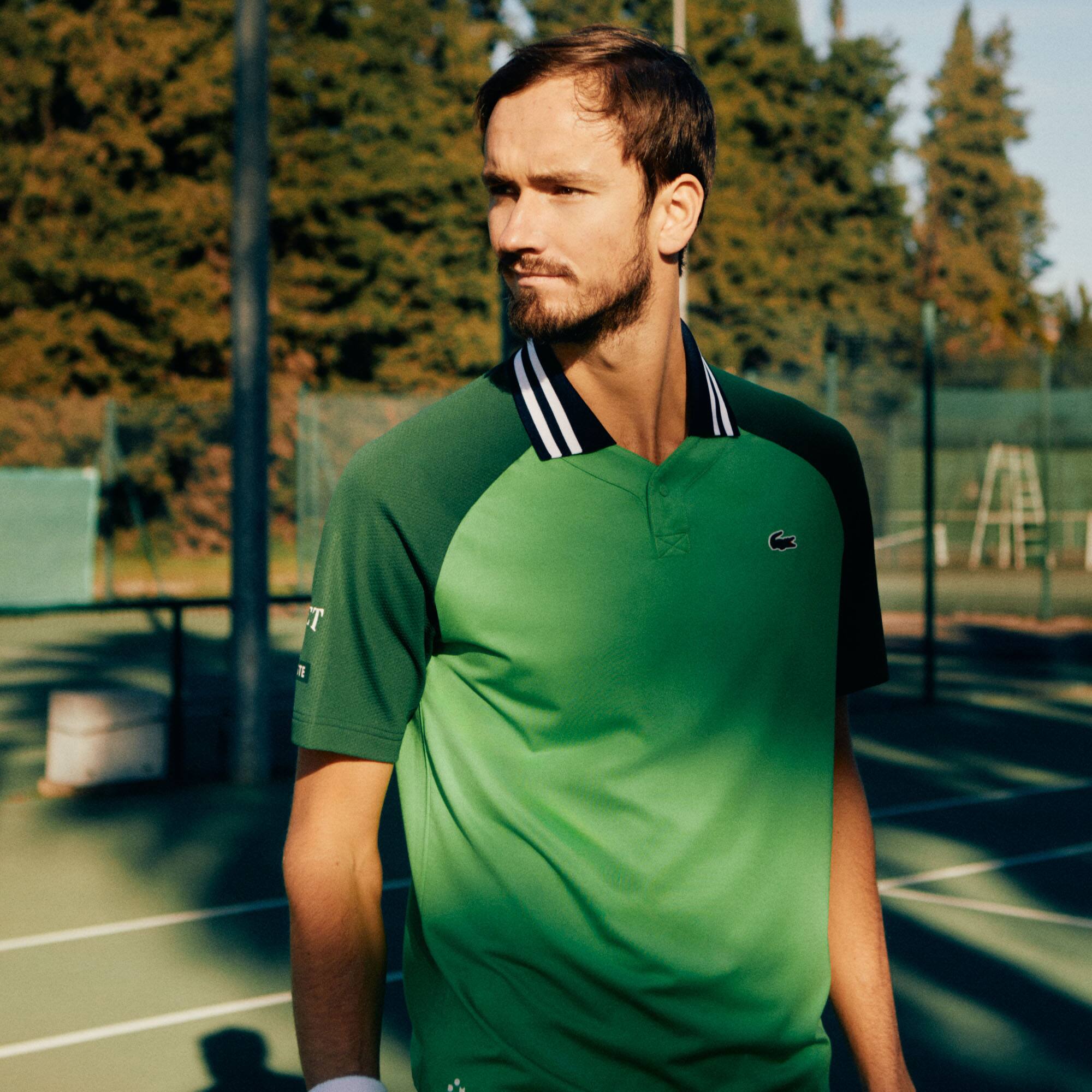 LACOSTE x Daniil Medvedev Ultra-Dry-Poloshirt Kurze Ärmel - Grün - Lacoste - Herren