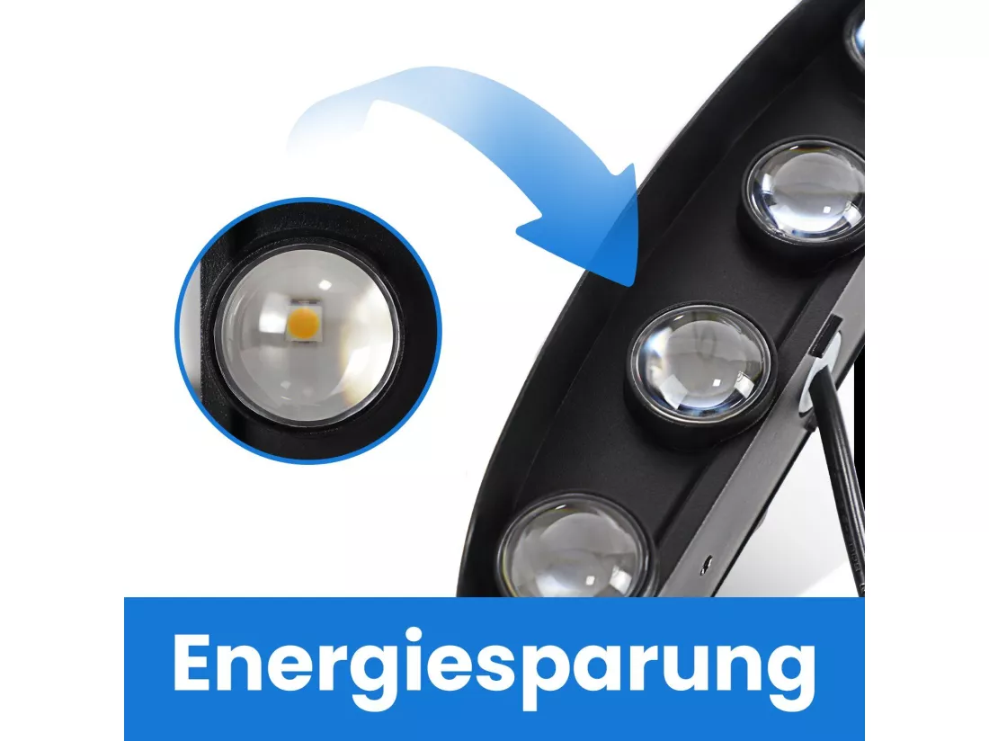 NETTLIFE Applique murale LED pour intérieur : lot de 1 appliques murales extérieures noires haut vers le bas 7 W IP65