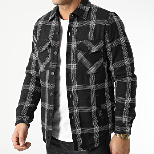 Surchemise A Carreaux 3101 Noir Blanc