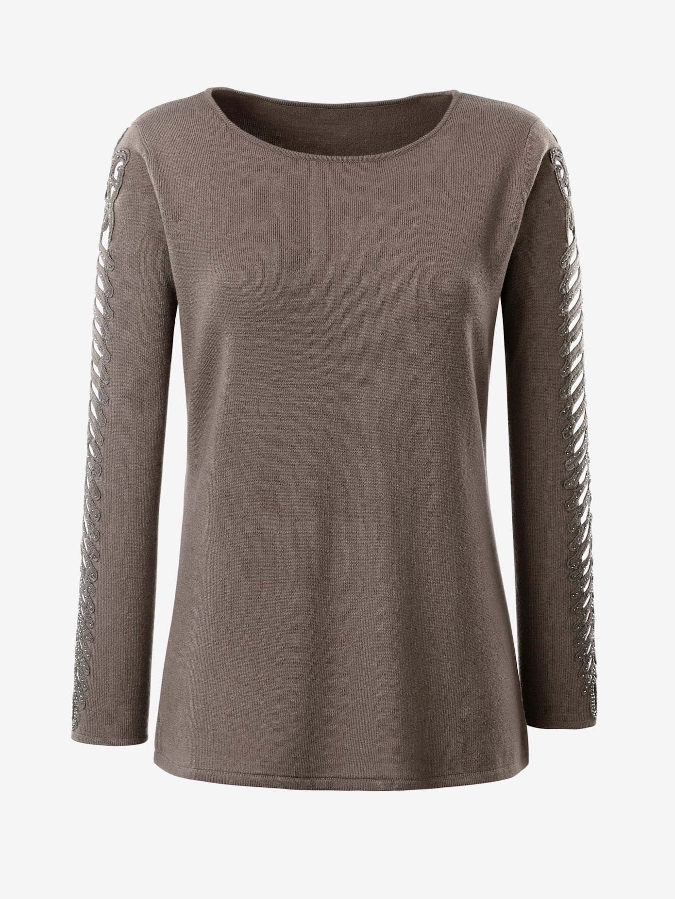 Pull manches originales laissant entrevoir les bras